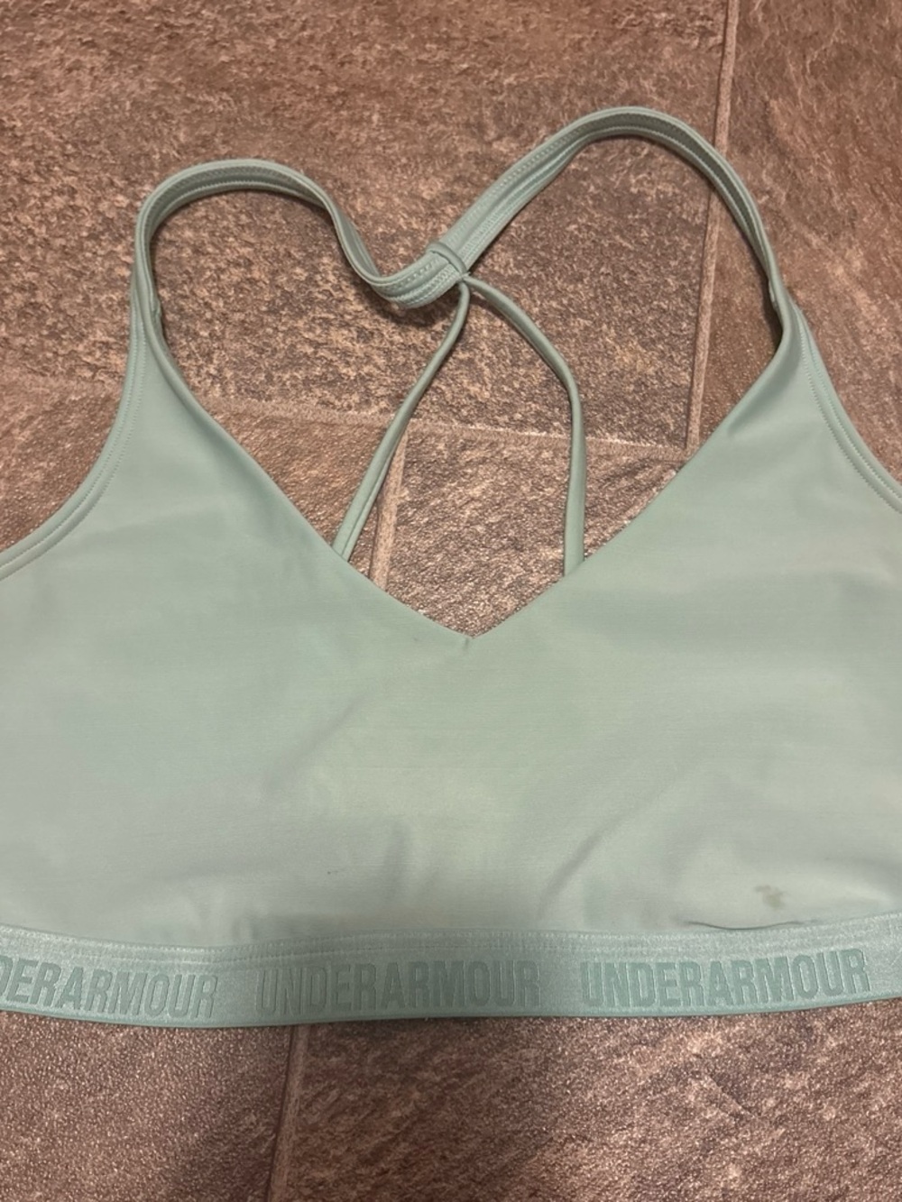 Under Armour Mint Green Strappy Sports Bra